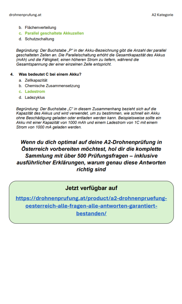 A2 Drohnenprüfung Österreich – Alle Fragen. Alle Antworten. Garantiert Bestanden. – Bild 6